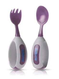Ske & gaffel sæt - Plum