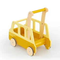 Skolebus skubbevogn gul