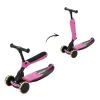 Skootie 2i1 løbehjul - neon pink