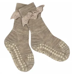 Skridsikre Strømper - Merino Uld med blonde - 489