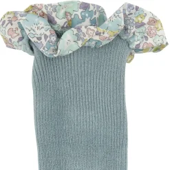 Skridsikre Strømper - Liberty - Dusty Blue / Michelle Purple