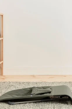 Skråstol Bliss Vævet, blomsterbladsquilt,mørkegrøn