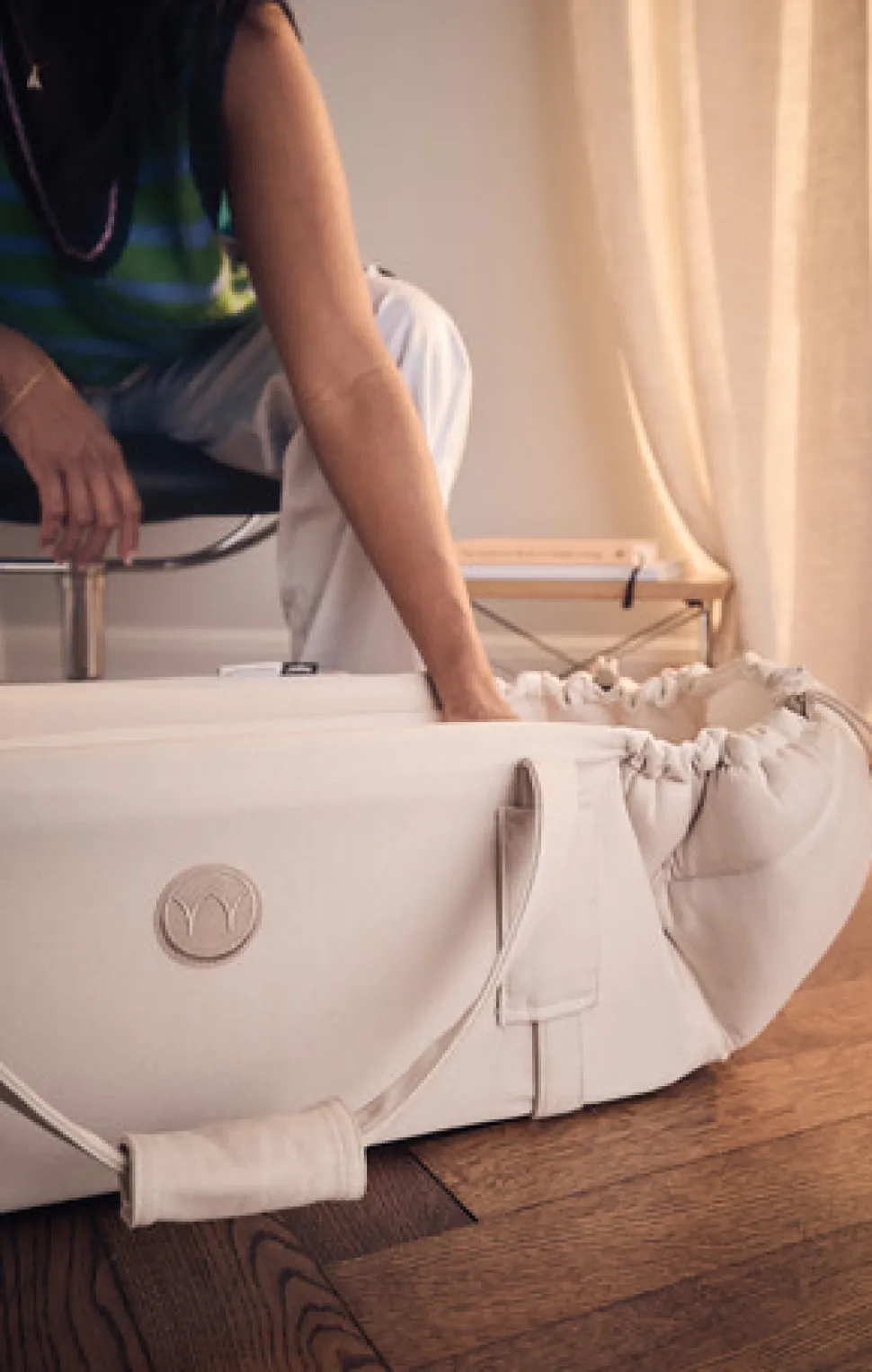 SleepCarrier X inkl. waterproof bedding - Oat beige