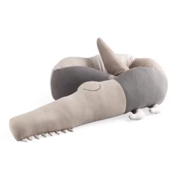 Sleepy Croc strikket pude - seabreeze beige