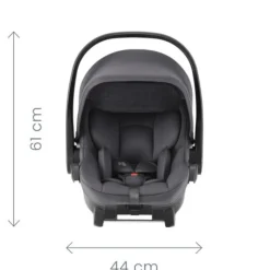Smile 5Z inkl. liggedel og Baby-Safe Core autostol - space black