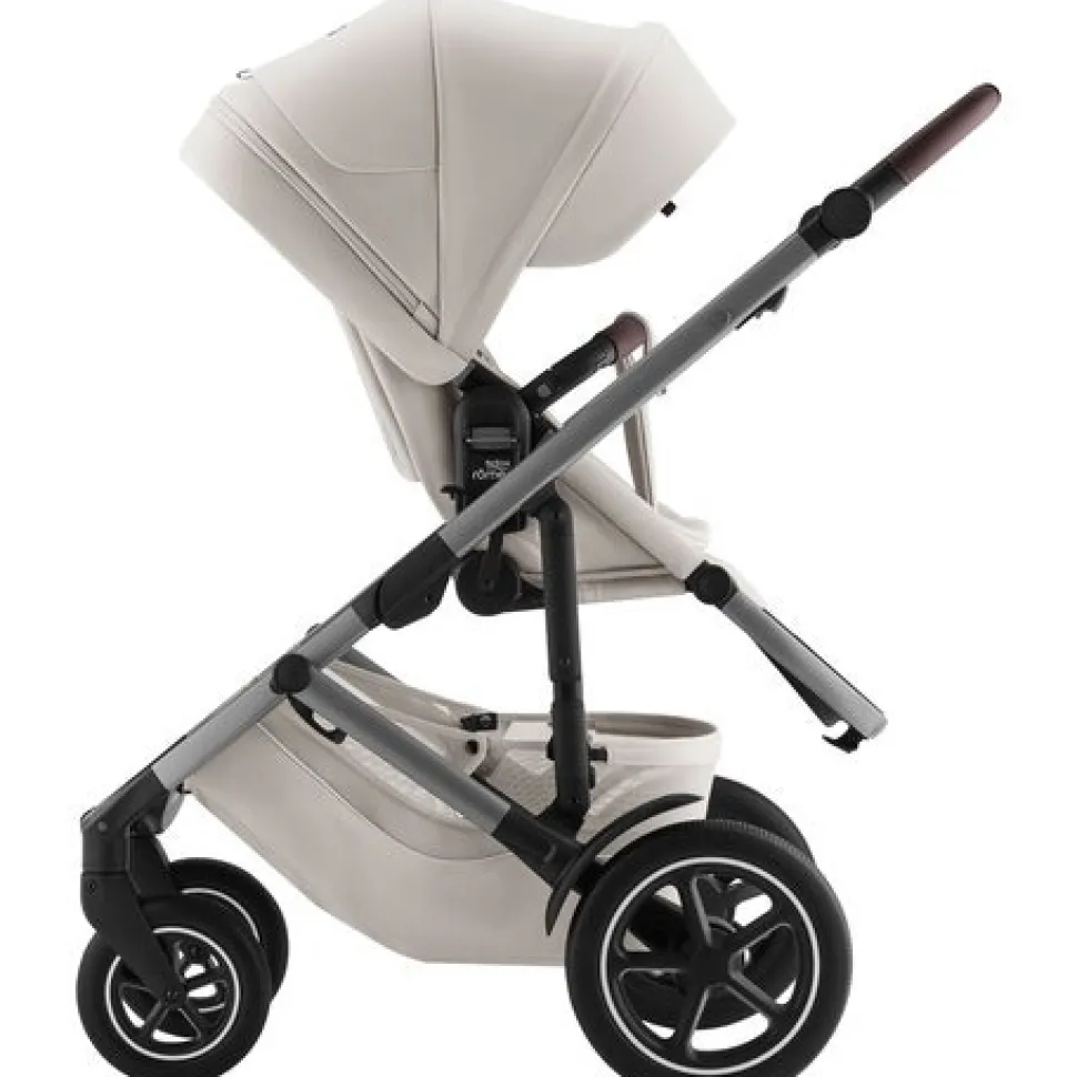 Smile 5Z lux inkl. liggedel og Baby-Safe Core autostol - soft taupe/space black