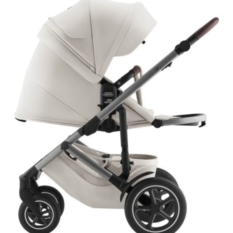 Smile 5Z lux inkl. liggedel og Baby-Safe Core autostol - soft taupe/space black