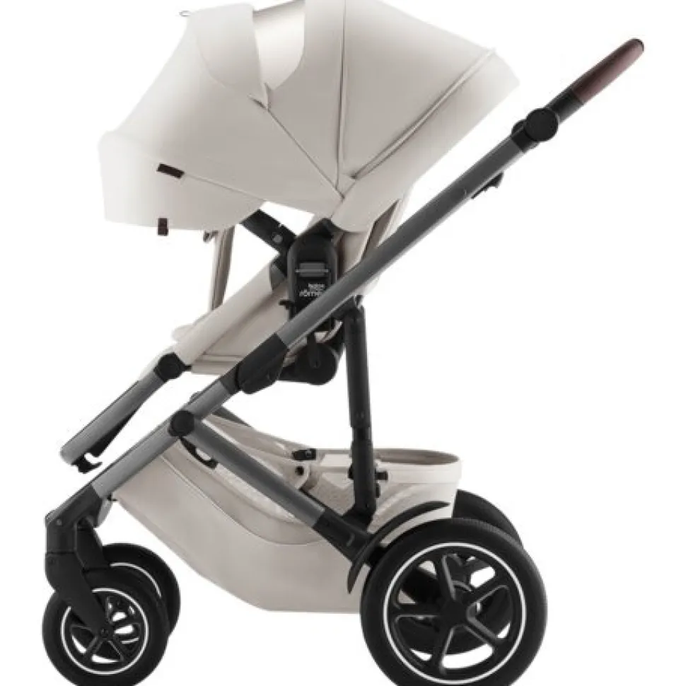 Smile 5Z lux inkl. liggedel og Baby-Safe Core autostol - soft taupe/space black