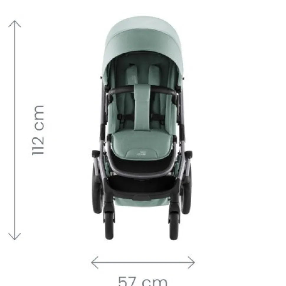 Smile 5Z lux inkl. liggedel og Baby-Safe Core autostol - urban olive/space black