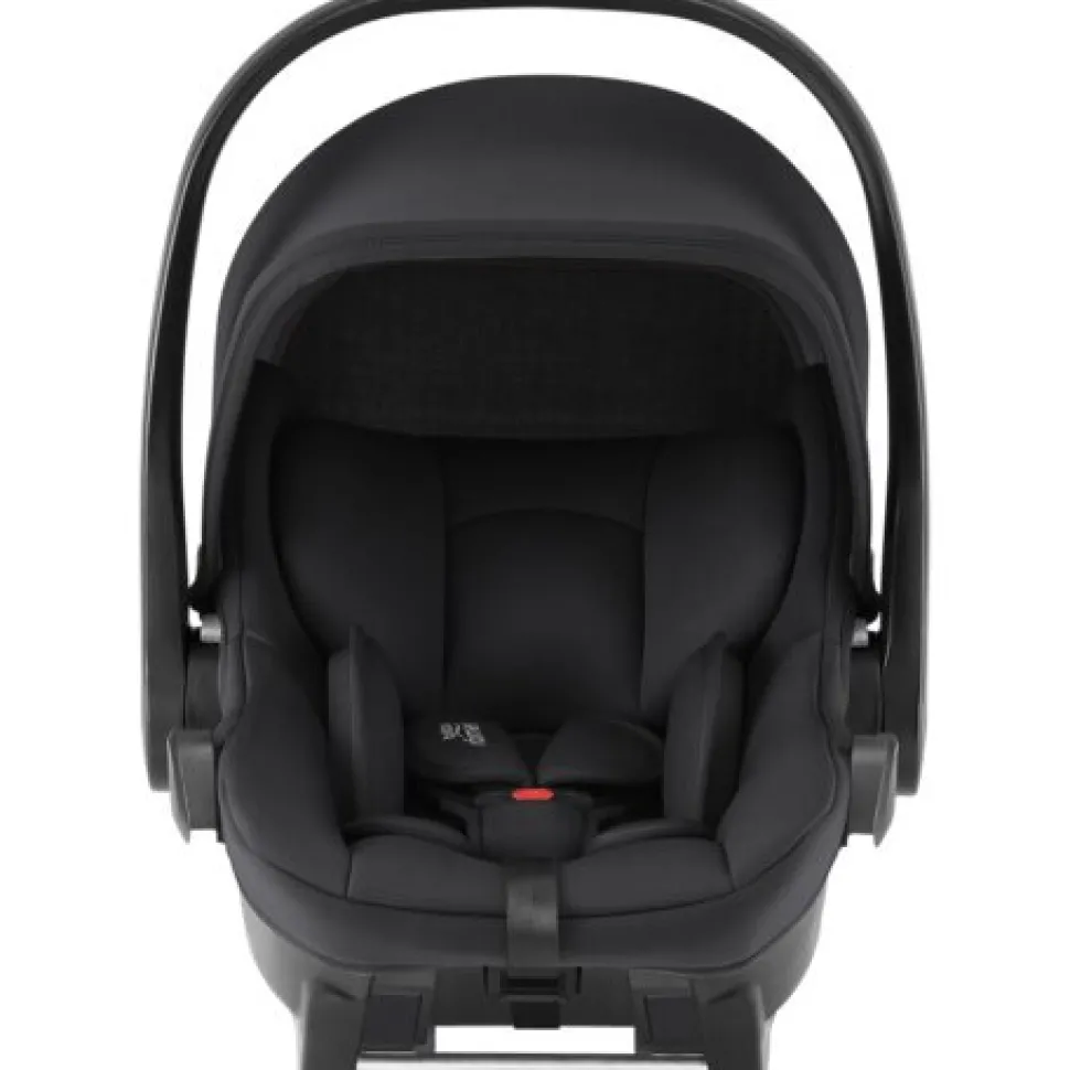 Smile 5Z lux inkl. liggedel og Baby-Safe Core autostol - linen grey/space black