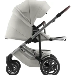 Smile 5Z lux inkl. liggedel og Baby-Safe Core autostol - linen grey/space black