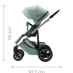 Smile 5Z lux inkl. liggedel og Baby-Safe Core autostol - warm caramel/space black