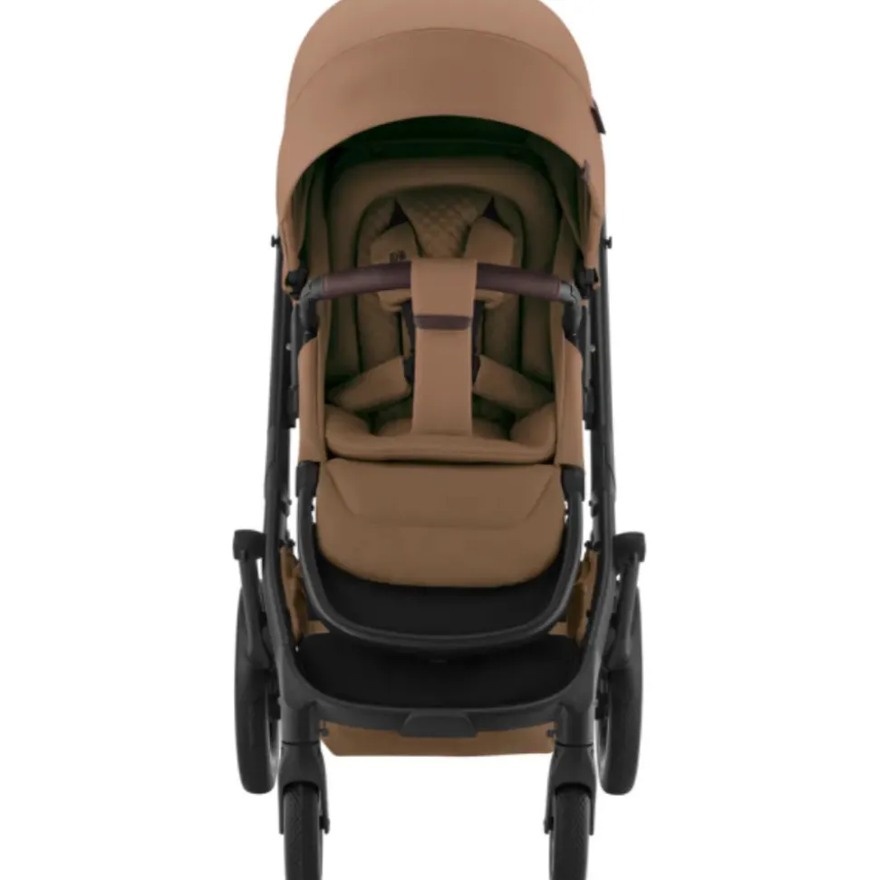 Smile 5Z lux inkl. liggedel og Baby-Safe Core autostol - warm caramel/space black