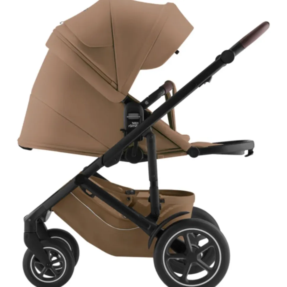 Smile 5Z lux inkl. liggedel og Baby-Safe Core autostol - warm caramel/space black