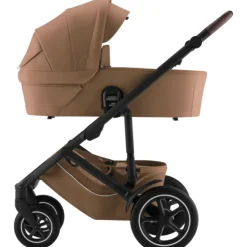 Smile 5Z lux inkl. liggedel og Baby-Safe Core autostol - warm caramel/space black