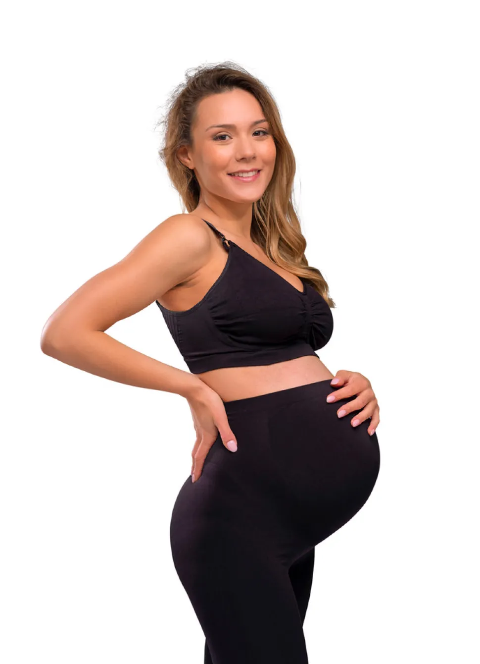 Sømløs Amme BH Med Gelé Bøjle - Sort