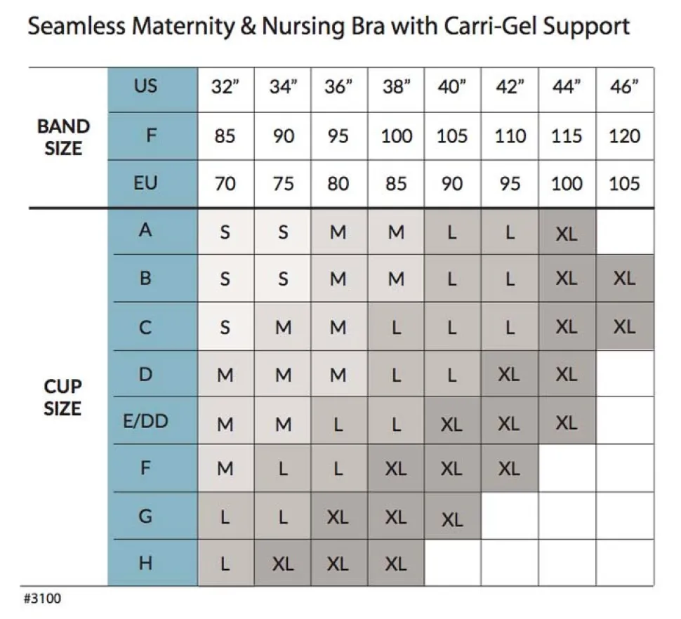 Sømløs Amme BH Med Gelé Bøjle - Sort