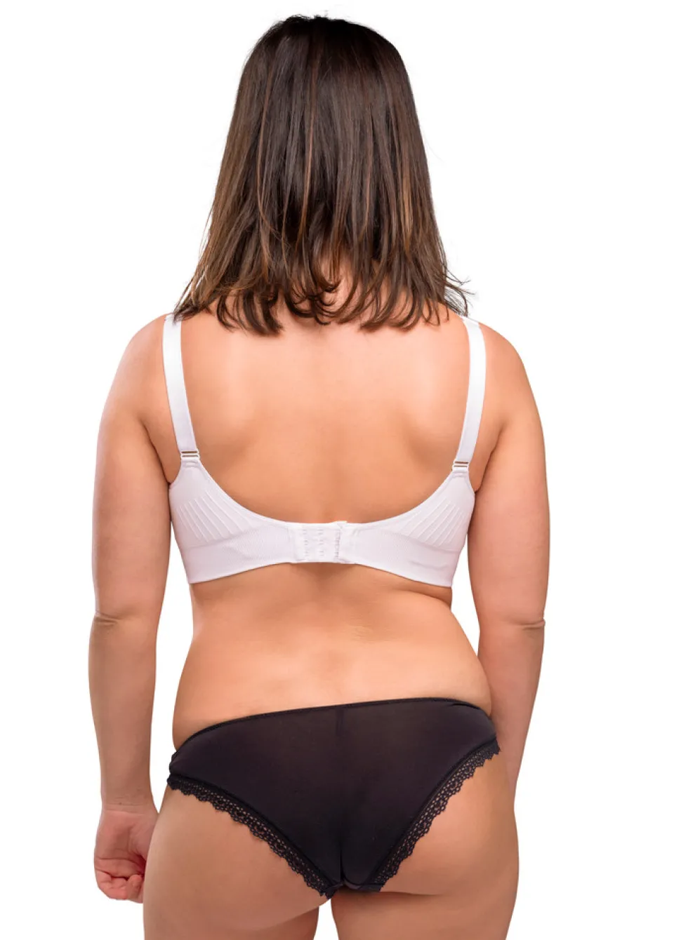 Sømløs Amme BH Med Indlæg - White