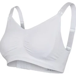 Sømløs Amme BH Med Indlæg - White