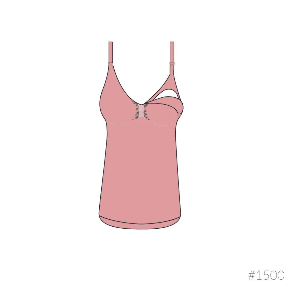 Sømløs Ammetop Med Shapewear - Sort