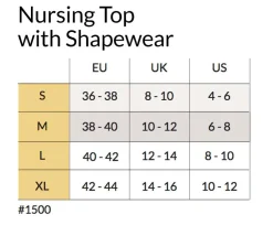 Sømløs Ammetop Med Shapewear - Sort