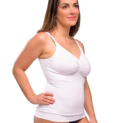 Sømløs Ammetop Med Shapewear - Hvid