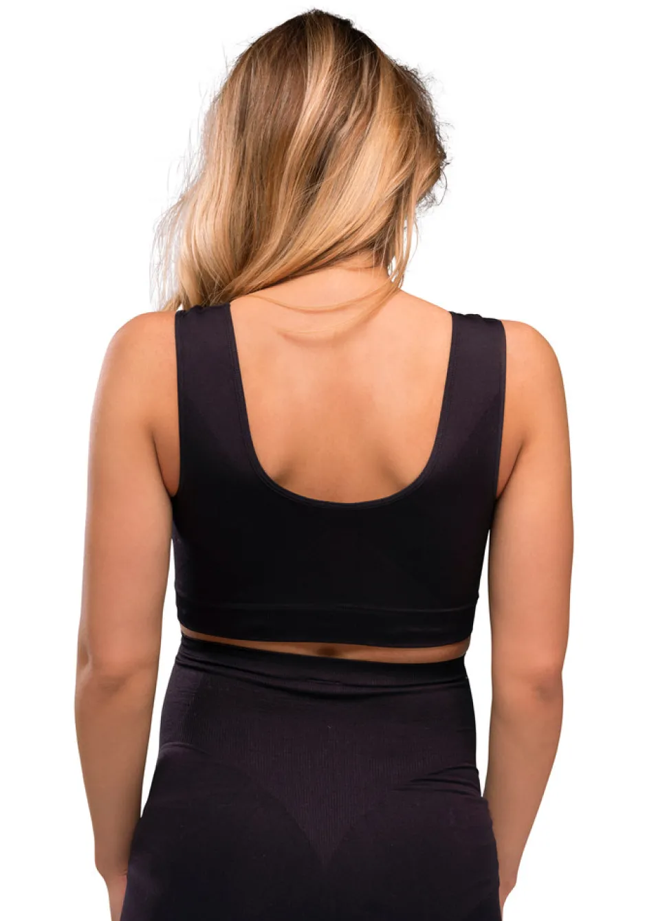 Sømløs Graviditets BH - Sort