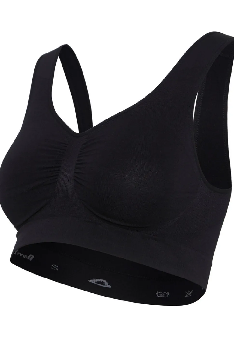 Sømløs Graviditets BH - Sort