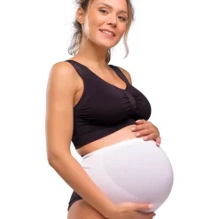 Sømløs Graviditetsstøttebånd - Hvid