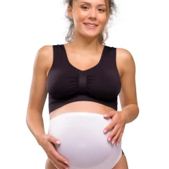 Sømløs Graviditetsstøttebånd - Hvid