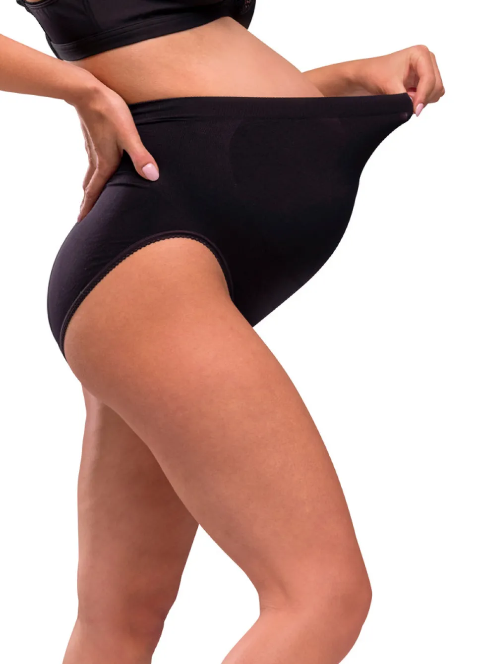 Sømløs Graviditetstrusse - Sort