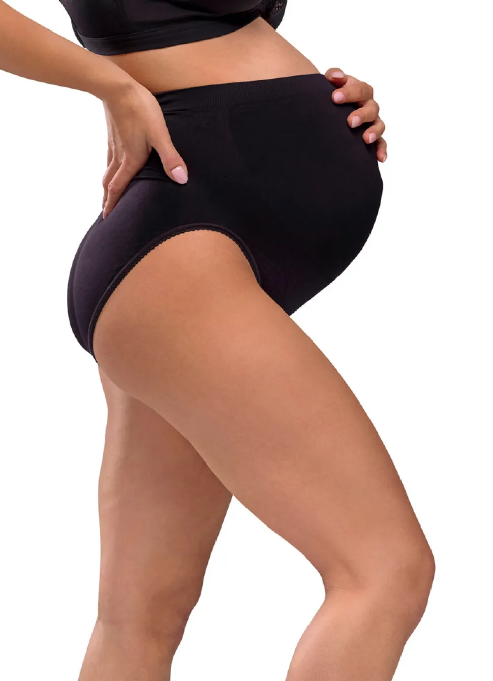 Sømløs Graviditetstrusse - Sort