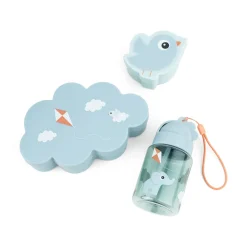 Snack & madkasse m/drikkedunk Playground Blå