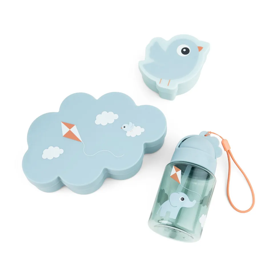 Snack & madkasse m/drikkedunk Playground Blå