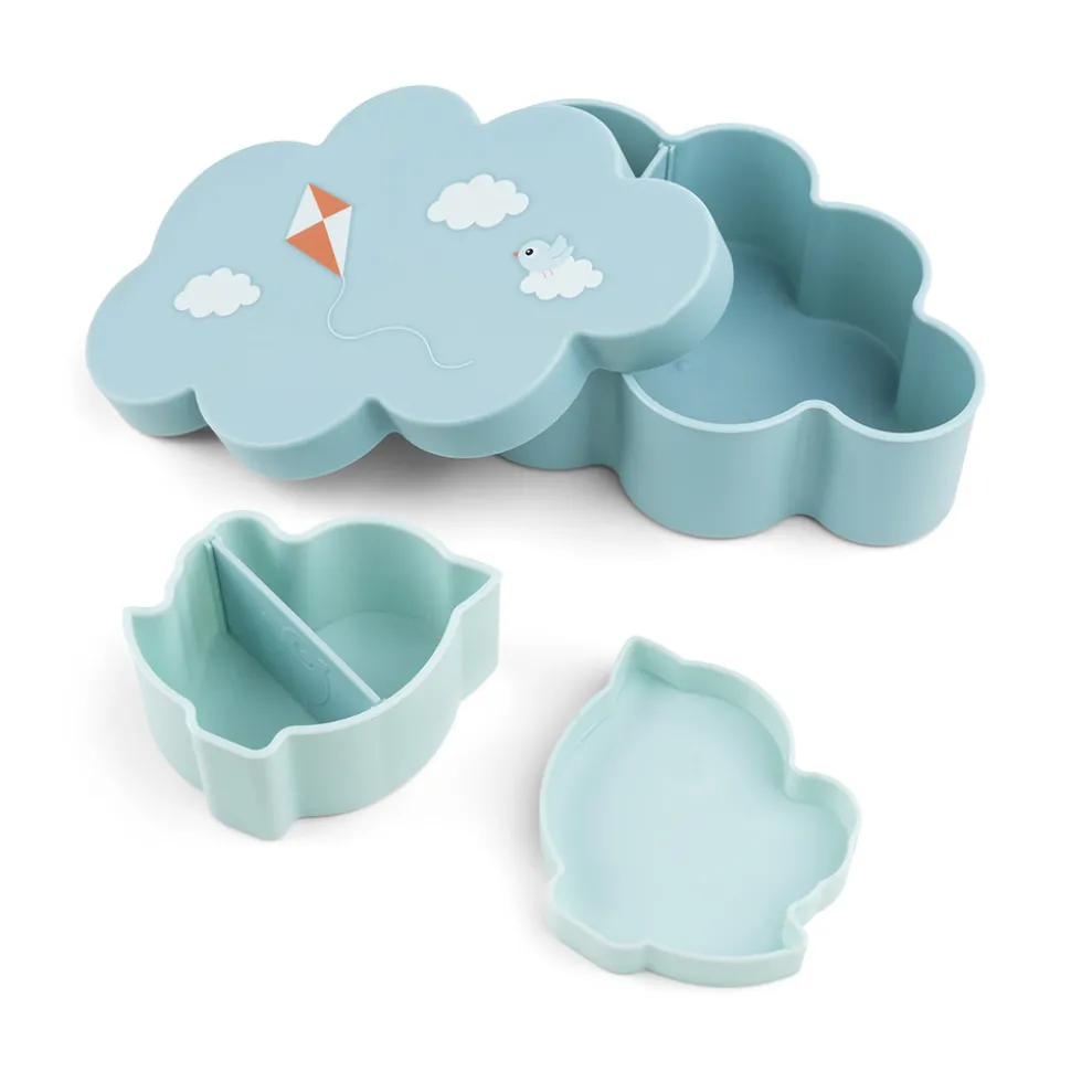 Snack & madkasse m/drikkedunk Playground Blå