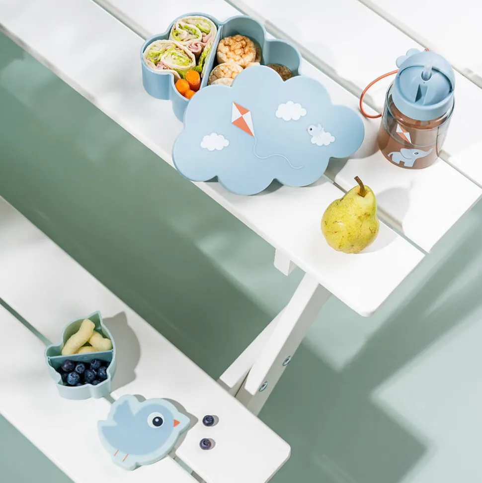 Snack & madkasse m/drikkedunk Playground Blå