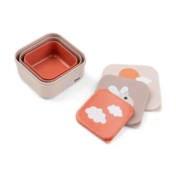 Snack boks sæt 3 stk Happy clouds - Pudder