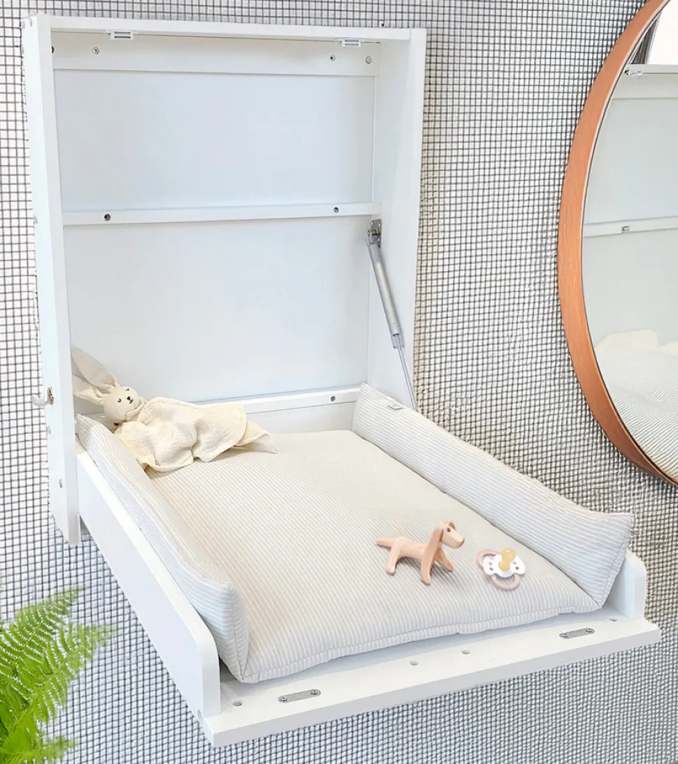 Sofie Væghængt Puslebord - hvid