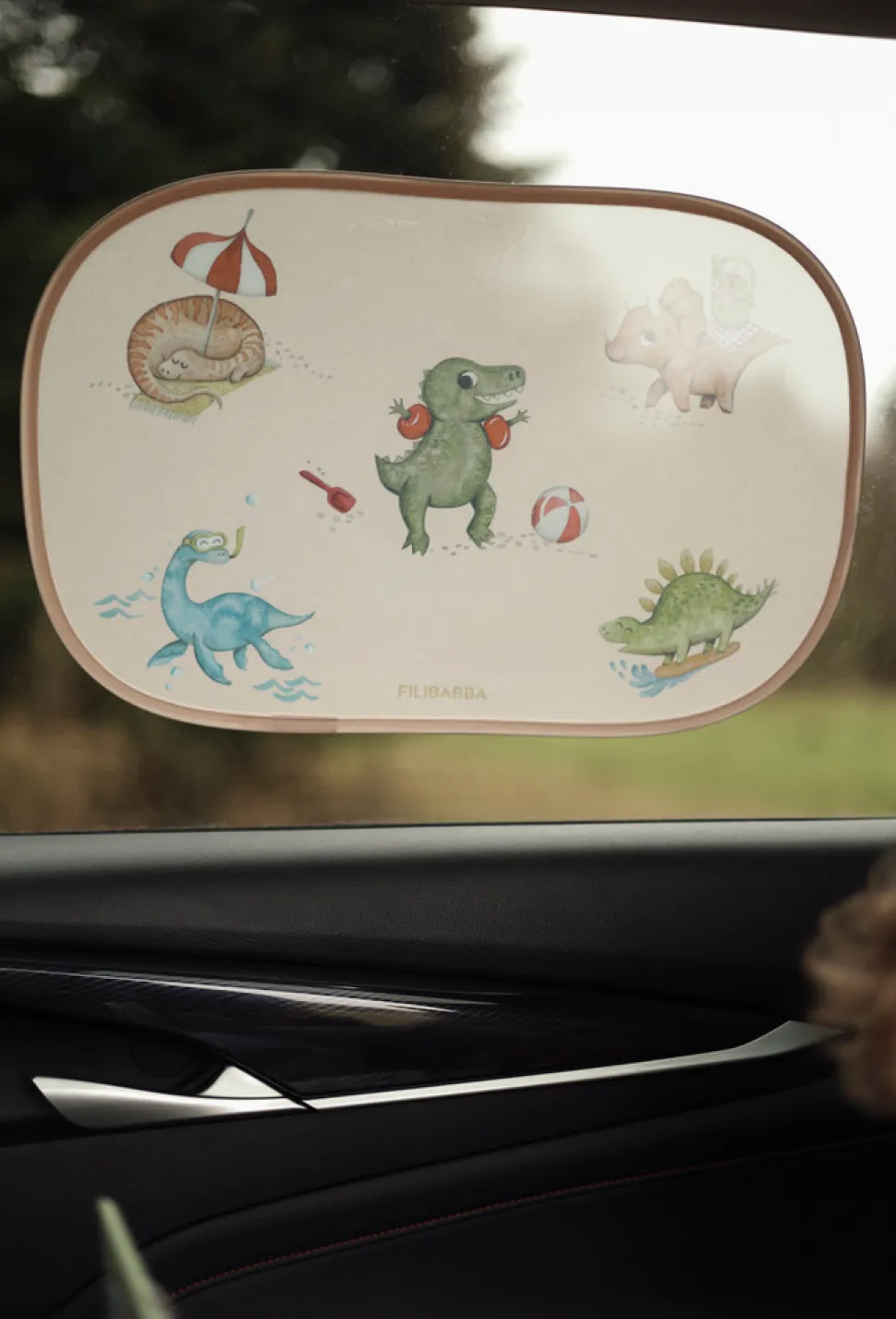 Solskærme til bilen 2 stk. - Dino Beach