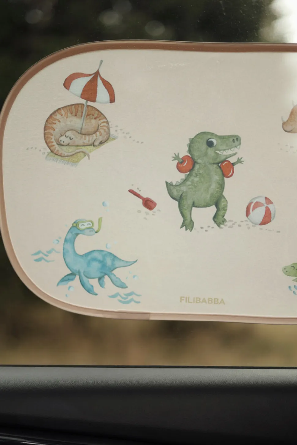 Solskærme til bilen 2 stk. - Dino Beach