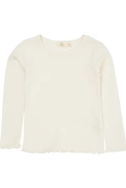 Sommer pointelle t-shirt - CREAM