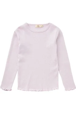 Sommer pointelle t-shirt - LAVENDER