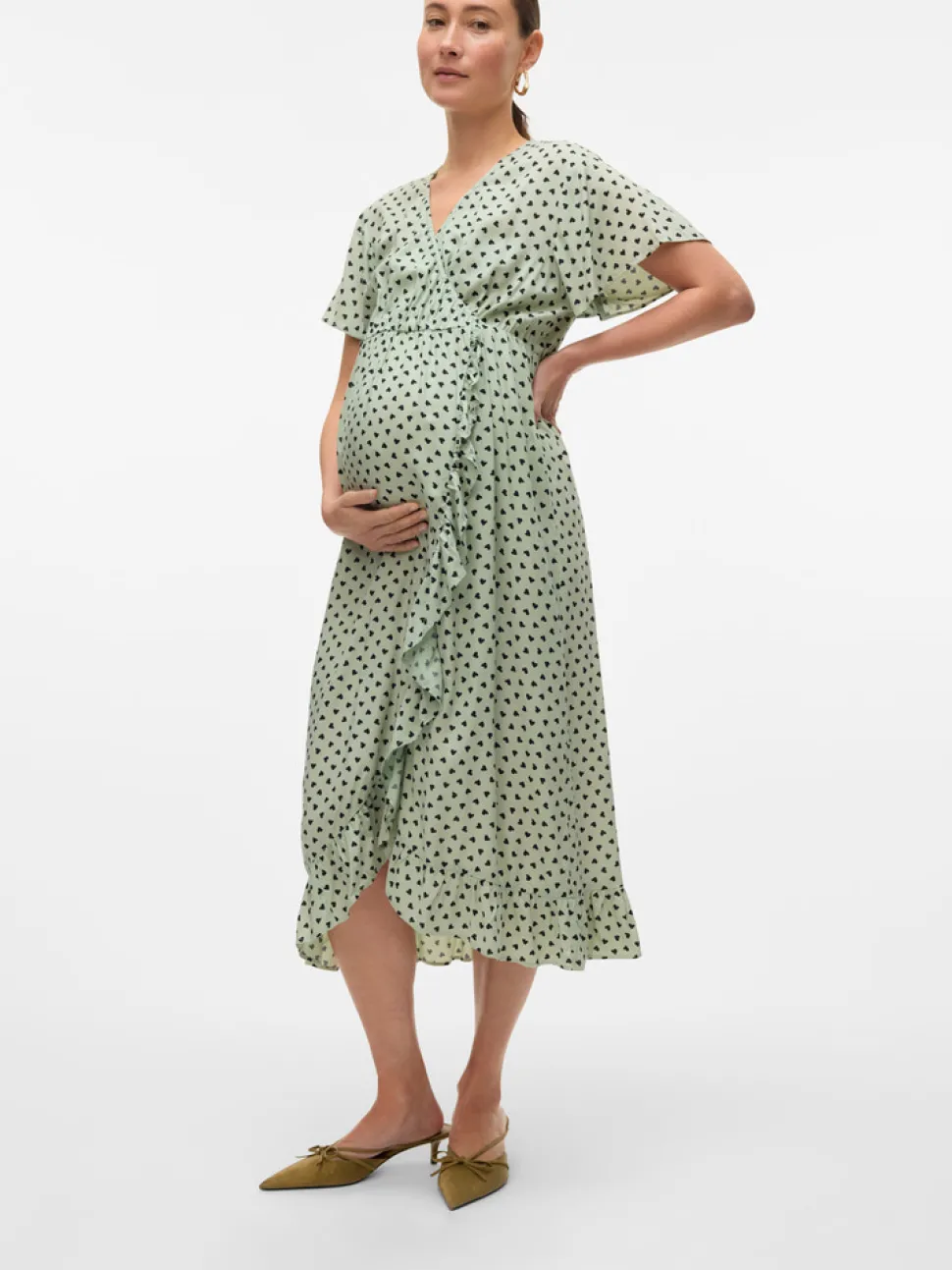 Sophie tess ss midi kjole - CAMEOGREEN