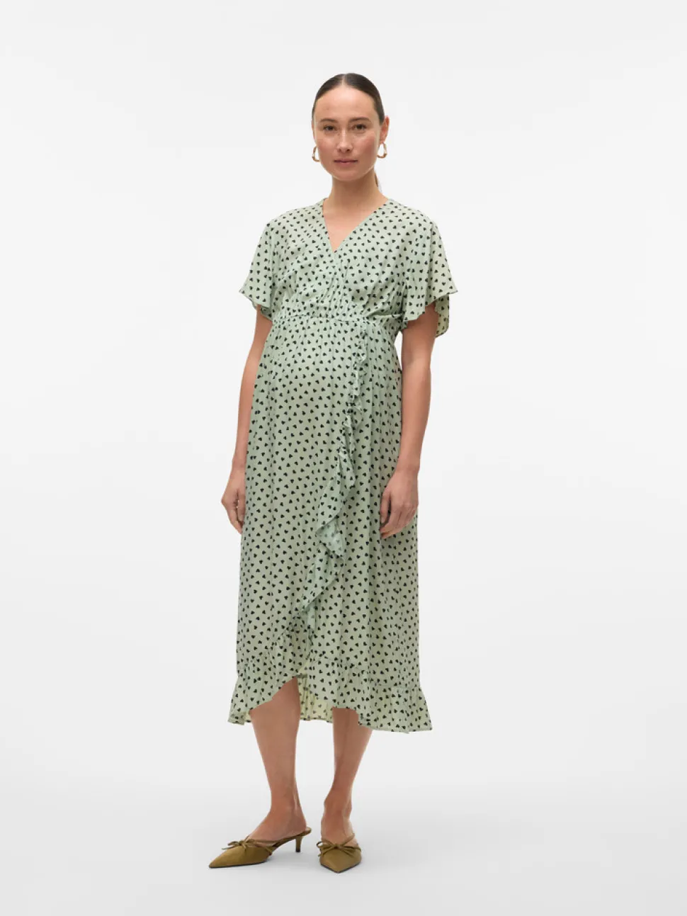 Sophie tess ss midi kjole - CAMEOGREEN