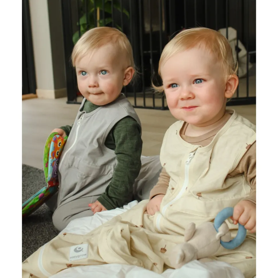 Sovepose let, grå (0-6 mnd)