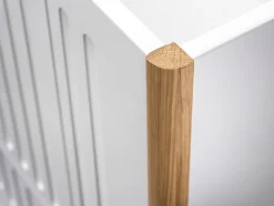 Spoke tremmeseng - Hvid/Eg