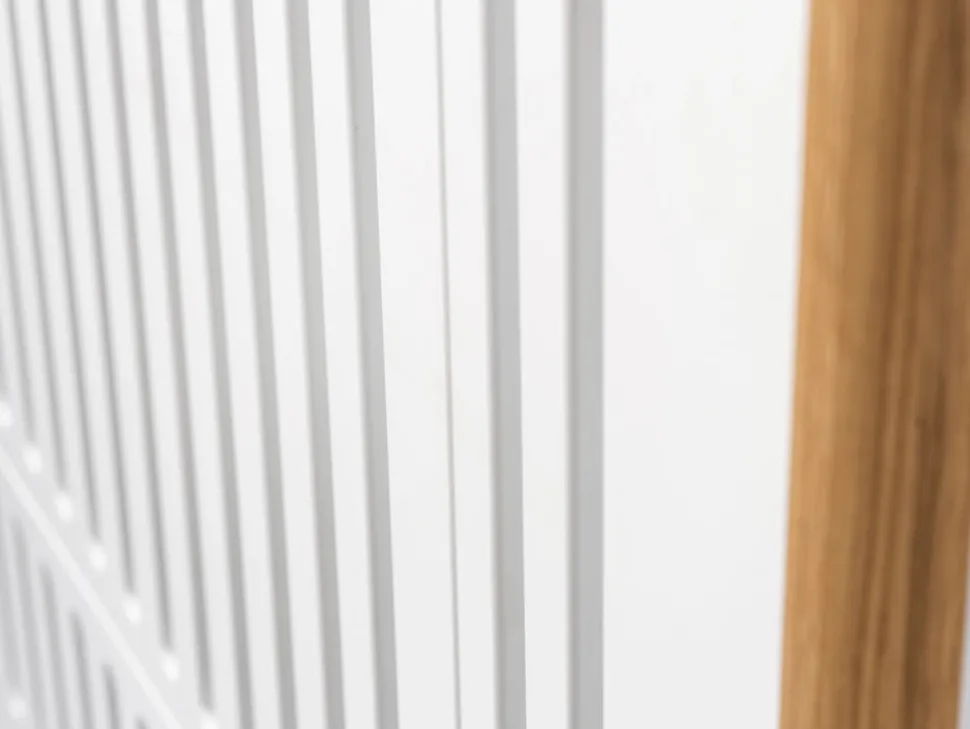 Spoke tremmeseng - Hvid/Eg