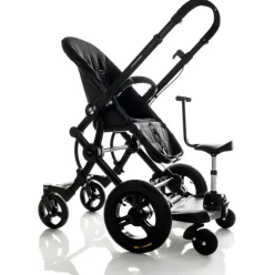 Søskendebræt Med Sæde - Sort