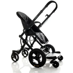 Søskendebræt Med Sæde - Sort