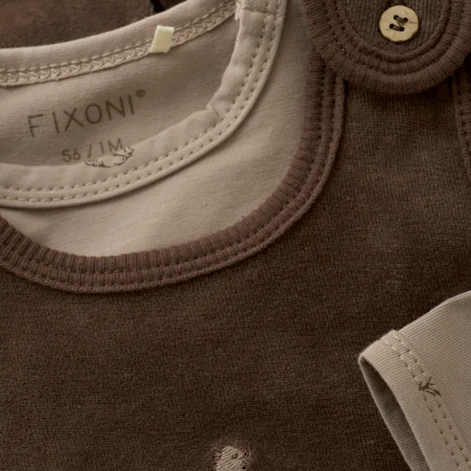 Sæt m. Body og velour bukser - 2307